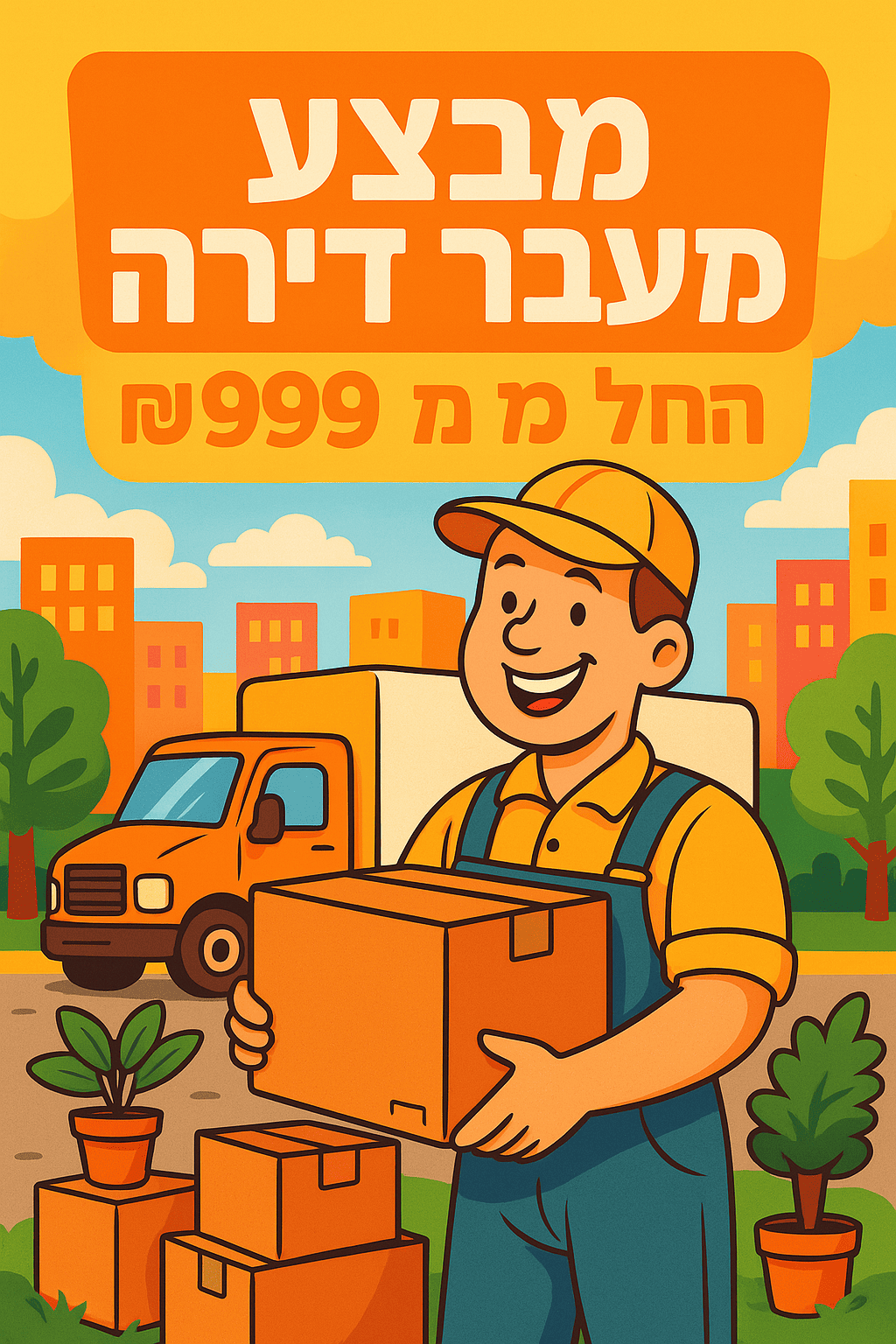 מבצע מעבר דירה החל מ-999 שקלים